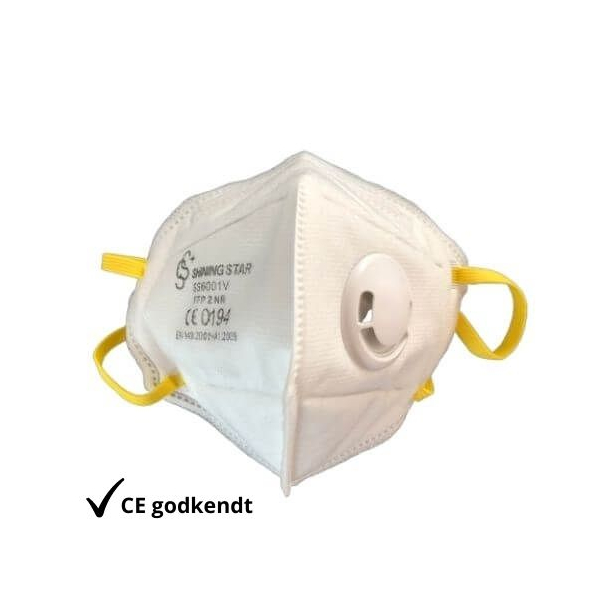 Forfølgelse Vil ikke stof FFP2 Beskyttelsesmaske med ventil for god ventilation. KØB HER