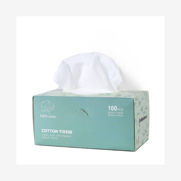 Bomulds wipes, 100 stk.