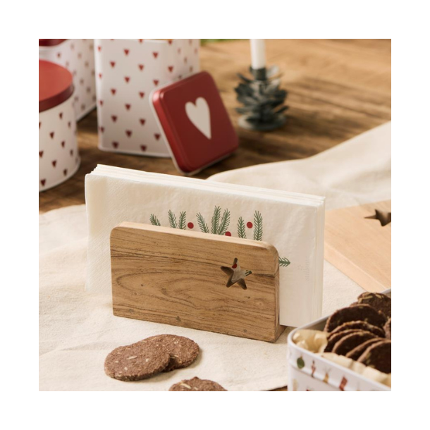 Serviet - Juletr, 16 stk