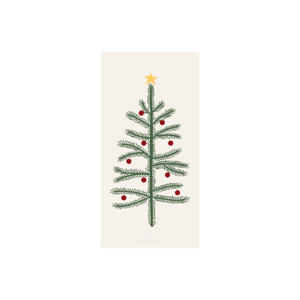 Serviet - Juletr, 16 stk