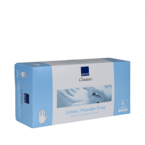 Latexhandsker uden pudder str. L