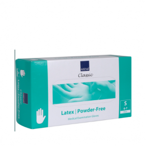 Latexhandsker uden pudder str. S
