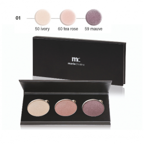 MarieChristine - Velvet Eyeshadow Trio - 01