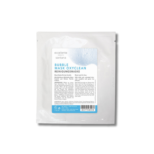 Bubble sheet mask oxyclean