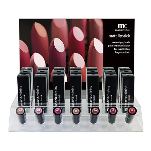 MarieChristine - Super Lipstick Matt - Display