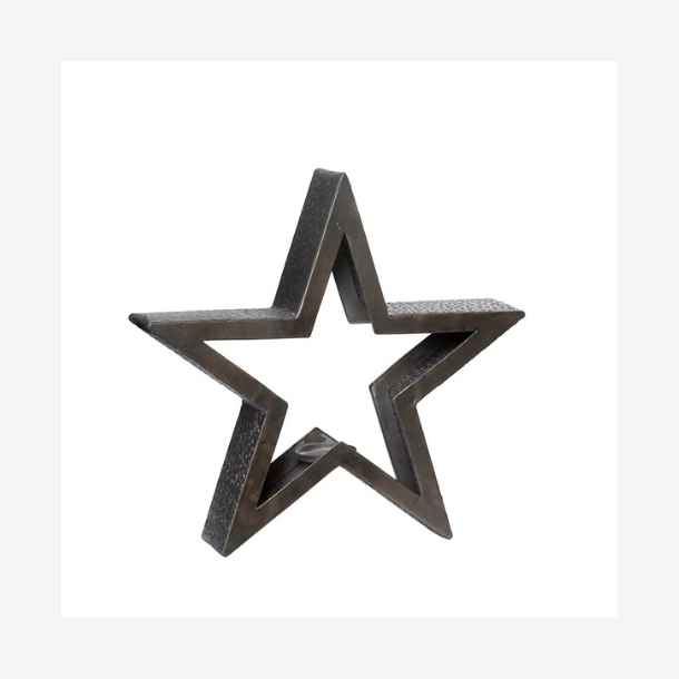 Eline Stjerne Lysestage, Antik sort 48,5cm