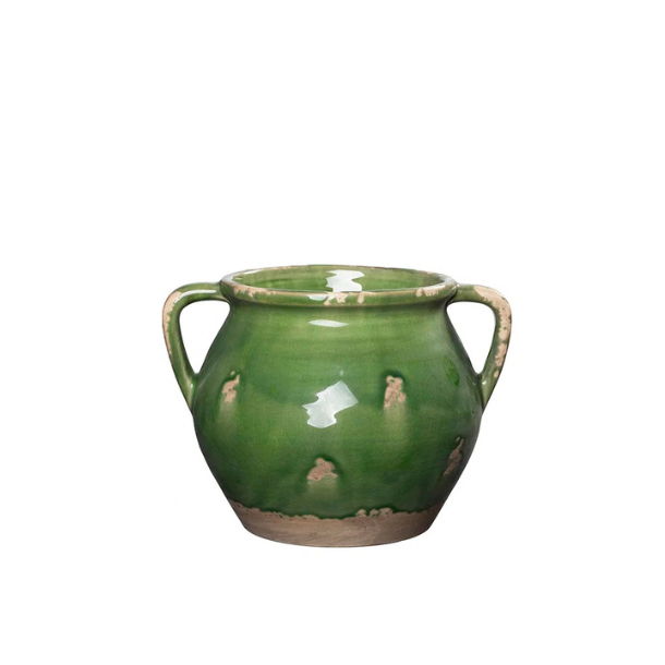 Ingrid rund potte, Gr�n 19cm