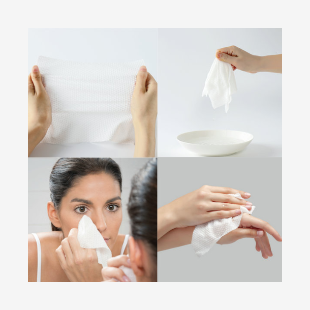 Bomulds wipes, 100 stk.