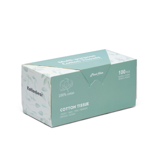 Bomulds wipes, 100 stk.