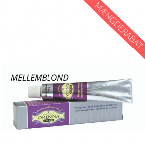 Orenna - vippe og brynfarve - Mellemblond