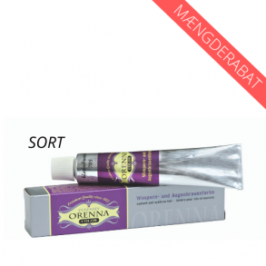 Orenna - vippe og brynfarve - Sort