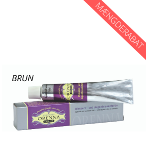 Vippe og brynfarve - Brun