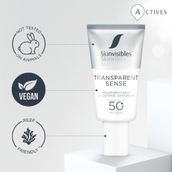 Skinvisibles Transparent Sense SPF50+, 50ml TESTER