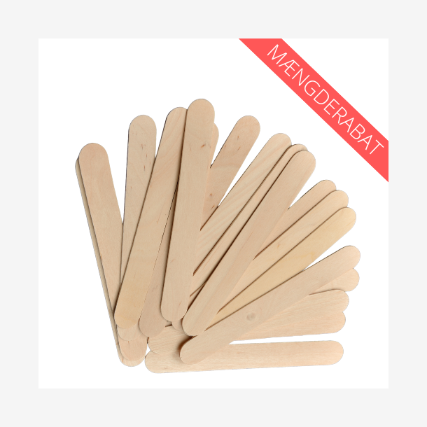 Engangs tr�spartler stor, 100stk.