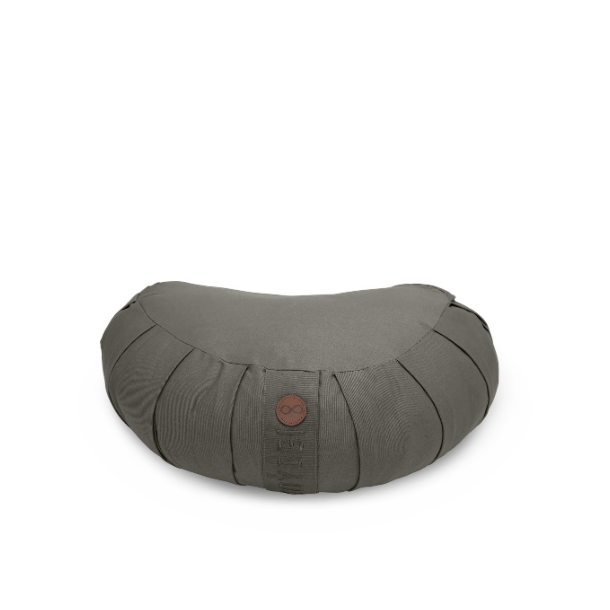 Calm Crescent Meditation Cushion, Dark Grey