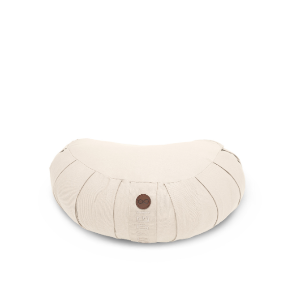 Calm Crescent Meditation Cushion, Natur