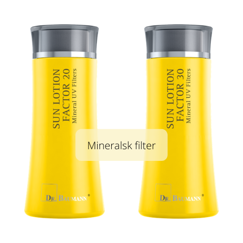 solprodukter med mineralsk filter