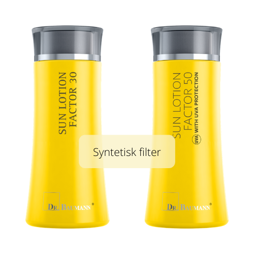 Solprodukter med syntetisk filter fra Dr. Baumann